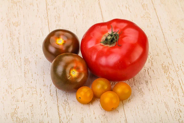 Mistura Madura Tomate Vermelho Amarelo Cumato — Fotografia de Stock