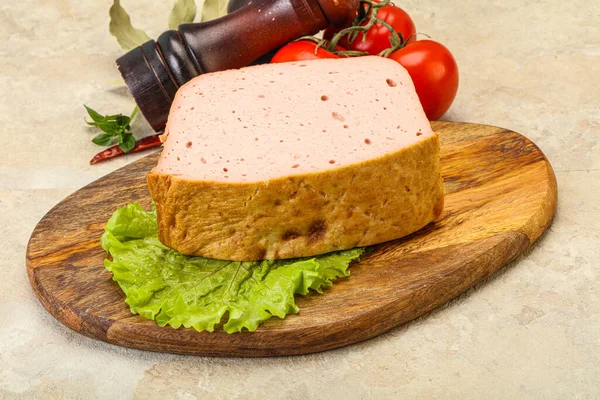 Hausgemachtes Traditionelles Hackbrotstück — Stockfoto