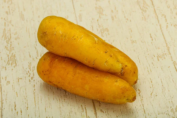 Comida Vegana Natural Zanahoria Amarilla Cruda — Foto de Stock