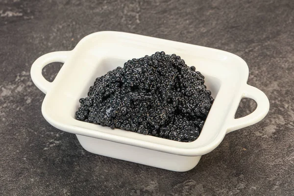 Lujo Lucha Contra Pescado Caviar Negro Tazón — Foto de Stock