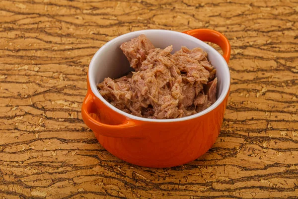 Canned Tuna Fish Fillet Salad — Stock Photo, Image