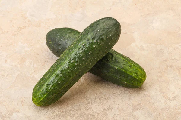 Ripe Organic Natural Green Cucumber Isolated — Stock Photo, Image