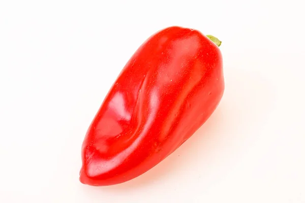 Sweet Red Bell Bulgaarse Peper Geïsoleerd — Stockfoto