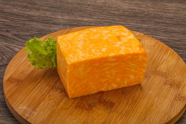 Milchprodukte Marmor Käse Ziegel Über Bord — Stockfoto