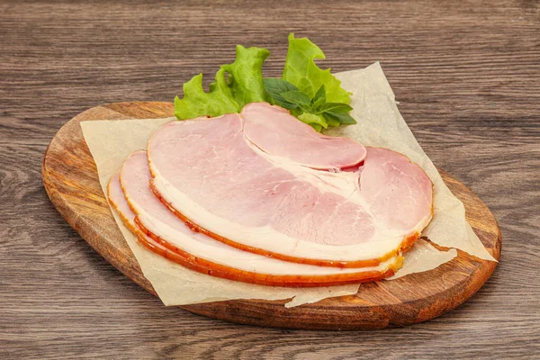 Pancia Maiale Affettata Spuntino Bordo — Foto Stock