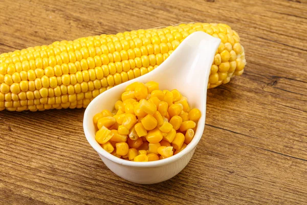 Sweet Yellow Corn Grain Bowl — Stock Photo, Image