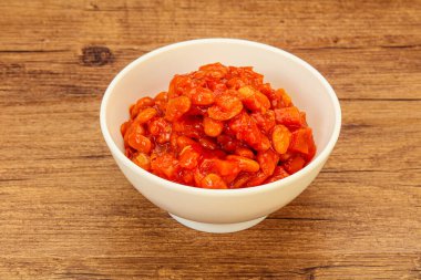 Domates soslu ve biberli fırında böbrek.