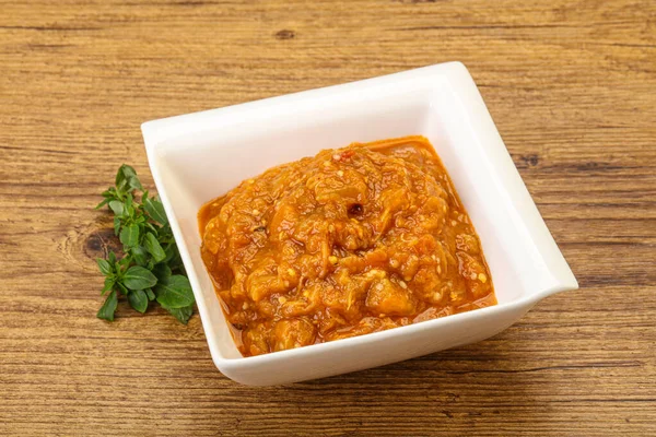 Kaukasische Küche Mangalsalat Mit Gegrilltem Gemüse — Stockfoto