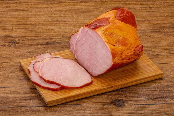 Geräucherter Schweinelöwe Mit Gewürzen Und Kräutern — Stockfoto