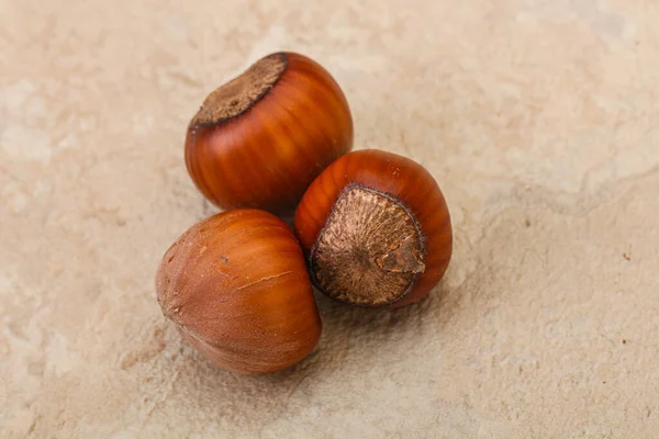 Hazelnut Heap Isolated Natural Background — Stock Photo, Image