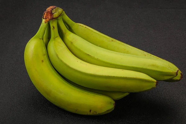 Verde Dulce Sabroso Plátano Montón Aislado — Foto de Stock