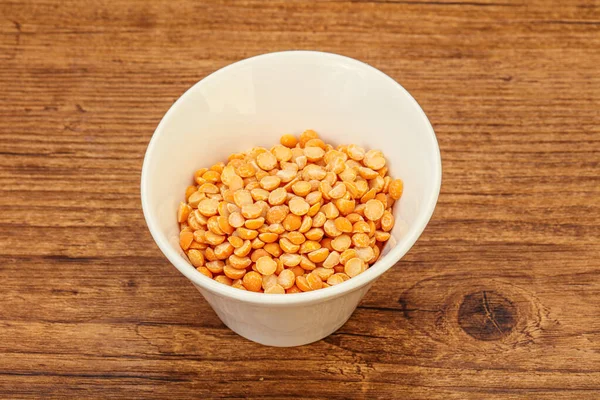 Trockene Erbsen Zum Kochen Der Schüssel — Stockfoto