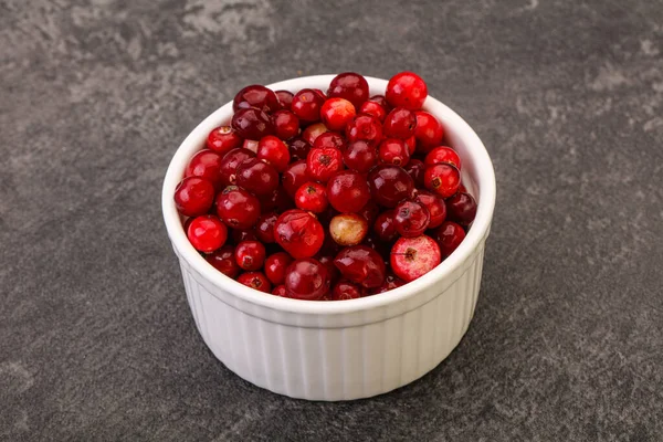 Sweet Tasty Organic Cranberry Bowl — Stock Photo, Image