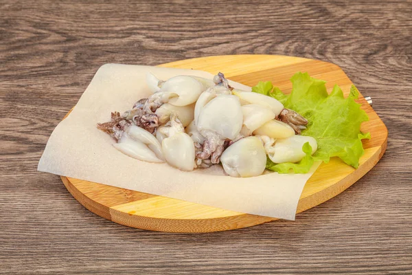 Raw Seafood Cuttlefish Cooking Board — Stock Photo, Image