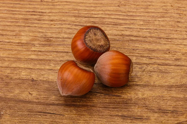 Hazelnoot Hoop Geïsoleerd Natuurlijke Achtergrond — Stockfoto