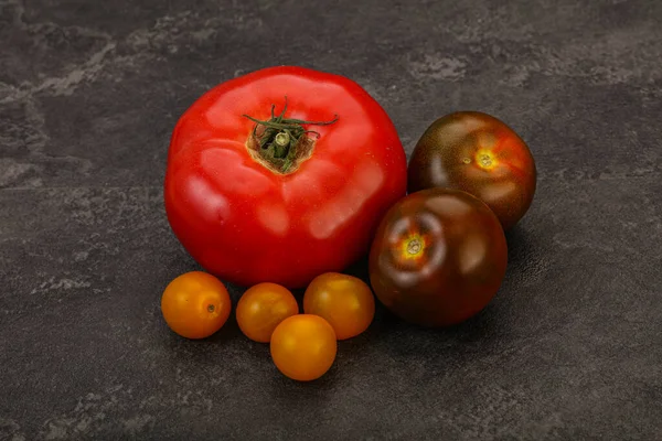 Mistura Madura Tomate Vermelho Amarelo Cumato — Fotografia de Stock