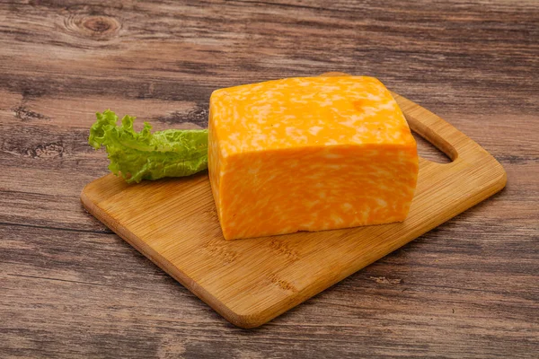 Milchprodukte Marmor Käse Ziegel Über Bord — Stockfoto