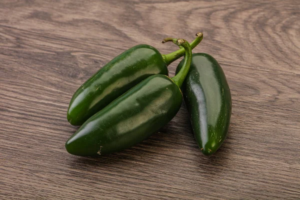 Groene Rauwe Pittige Jalapeno Peper Hoop — Stockfoto