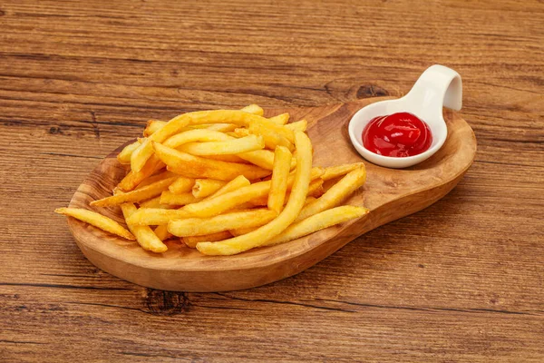 French Fry Potato Tomato Sauce — Stock Photo, Image