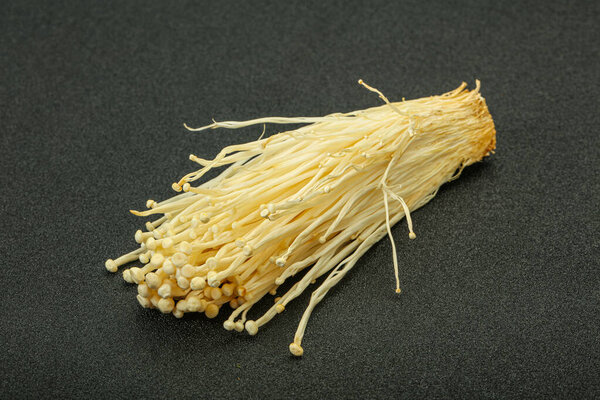 Superfood - Raw Enoki mushrooms Asian cuisine