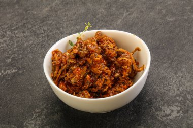 Domates soslu konserve ançüez.