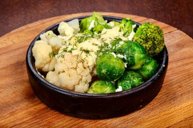 Haşlanmış lahana karışımı - karnabahar ve brokoli kapsülde