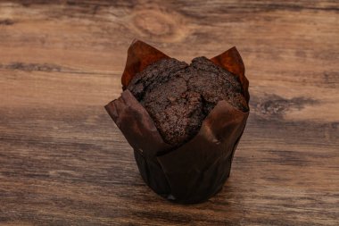 Lezzetli tatlı çikolatalı kek aperatifi.