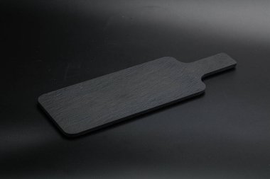 Mutfak için siyah taş bir tabak.