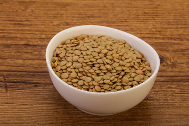 Vejetaryen mutfağı - Kuru mercimek yığını izole edildi