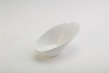 İzole edilmiş servis için beyaz leke kasesi