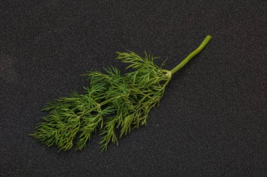 Aroma çeşnisi - Arkaplanda Yeşil Dill dalı