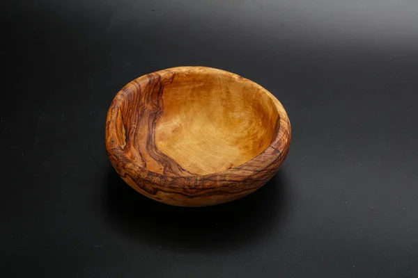 Wooden Empty Bowl Kitchen Isolated — Stock Photo, Image