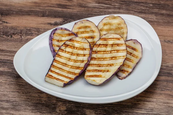 Gegrilde Graffiti Eierpaneerschijfjes Met Olijfolie — Stockfoto