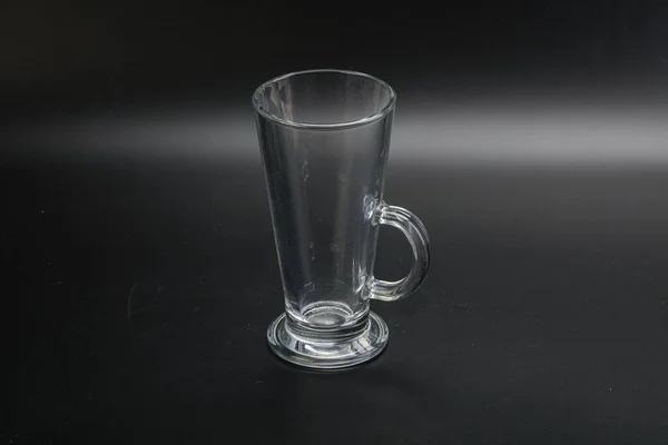 Copo Vidro Vazio Para Bebidas Isoladas — Fotografia de Stock