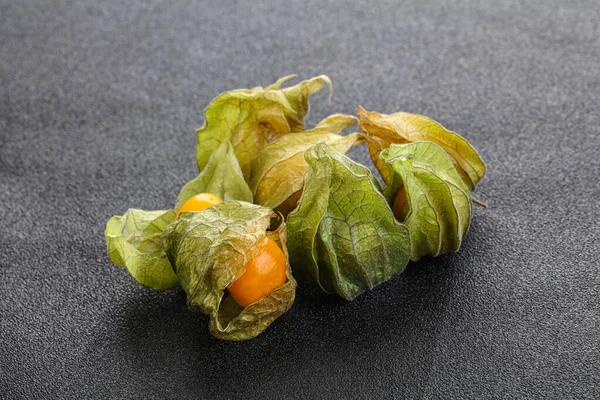 Baya Madura Sabrosa Physalis Para Servir Postre — Foto de Stock