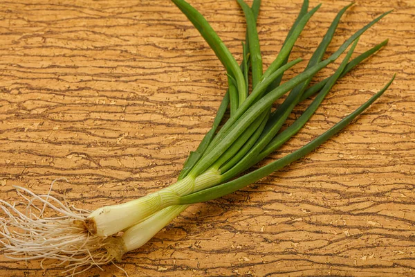 Ung Färsk Välsmakande Grön Lök Smaksättning — Stockfoto