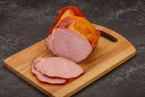 Geräucherter Schweinelöwe Mit Gewürzen Und Kräutern — Stockfoto