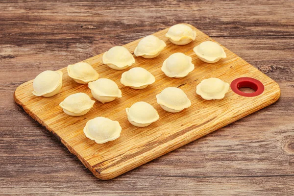 Dumplingar Rått Kött För Matlagning — Stockfoto