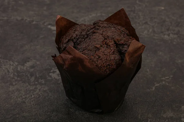 Savoureux Gâteau Muffin Chocolat Sucré — Photo