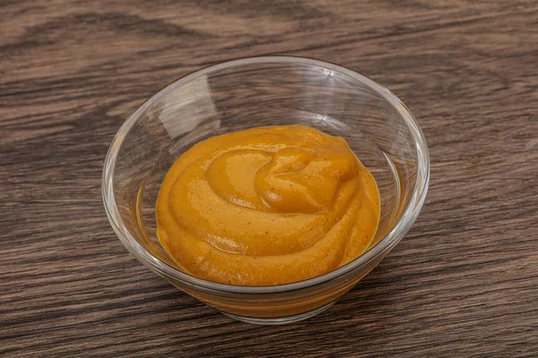 Spicy Mustard Sauce Bowl — Stock Photo, Image