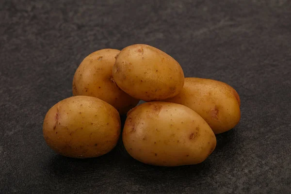 Surowe Świeże Dziecko Młody Stos Ziemniaków — Zdjęcie stockowe