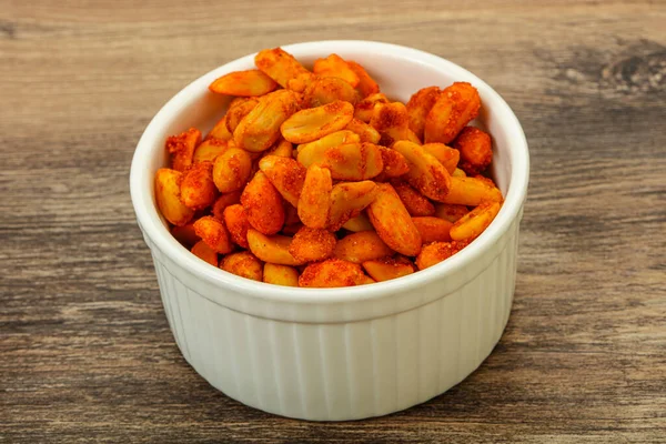 Spicy Chili Peanut Snack Bowl — Stock Photo, Image