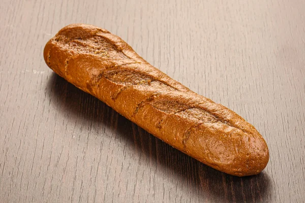 Korst Smakelijke Stokbrood Overboord Geïsoleerd — Stockfoto