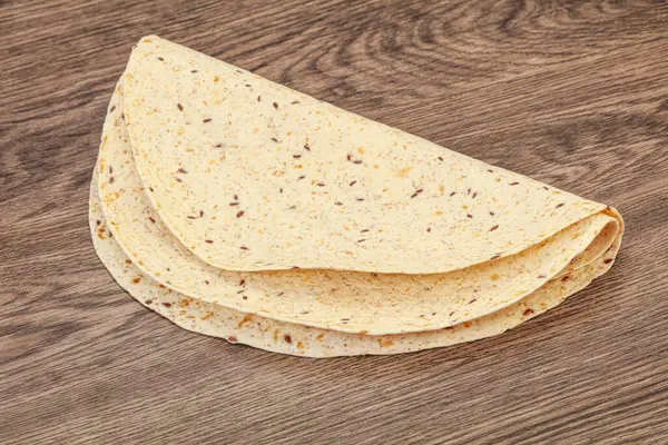 Mexická Kuchyně Tortilla Silný Chléb Cereáliemi — Stock fotografie