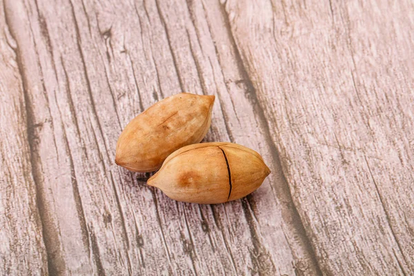 Smaklig Söt Pekannöt Hög Isolerad — Stockfoto