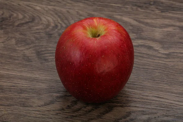 Single Red Słodkie Smaczne Owoce Jabłka — Zdjęcie stockowe