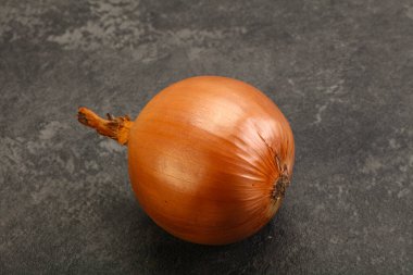 Sarı olgun doğal organik soğan yalıtılmış.