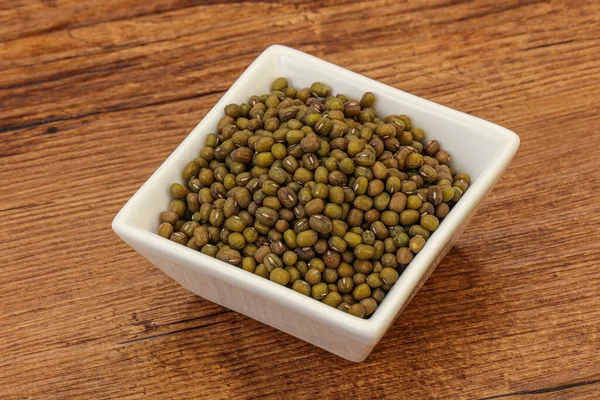 Vegetarian Cuisine Dry Green Lentil Cooking — Stock Photo, Image