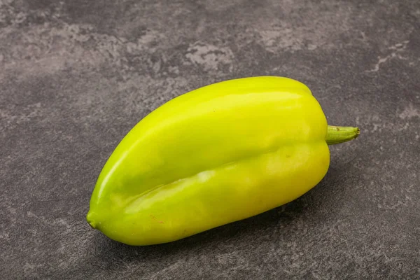 Tasty Green Bell Bulgarian Pepper Isolated — Stock Photo, Image