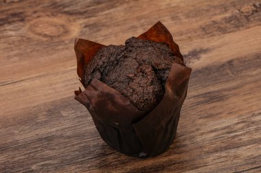 Lezzetli tatlı çikolatalı kek aperatifi.